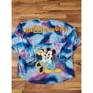 Walt Disney World 50th Anniversary Grand Finale Tie Dye Spirit Jersey Adult Sz L